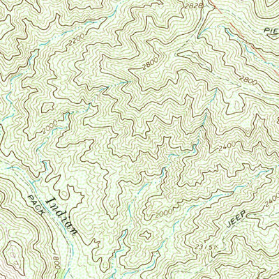 United States Geological Survey Little Pine Mountain, CA (1964, 24000-Scale) digital map
