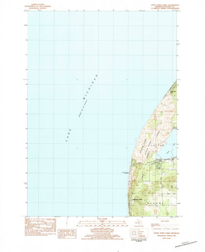 United States Geological Survey Little Point Sable, MI (1983, 25000-Scale) digital map