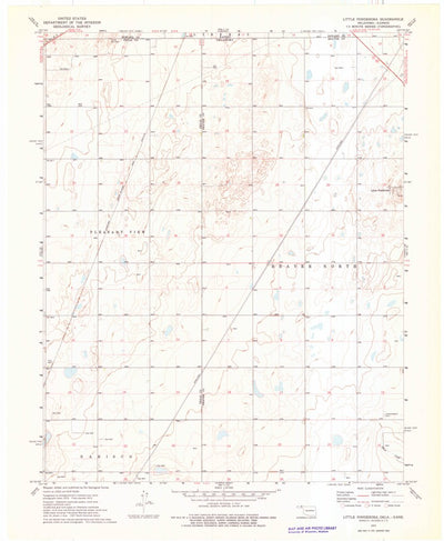 United States Geological Survey Little Ponderosa, OK-KS (1973, 24000-Scale) digital map