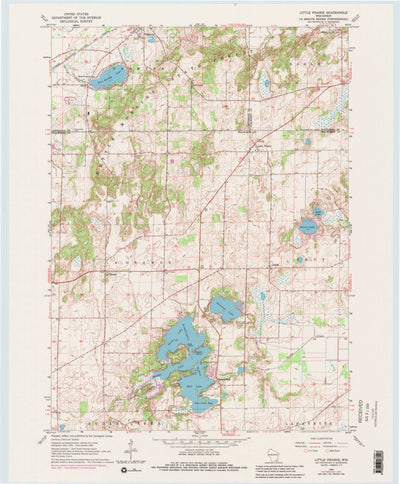 United States Geological Survey Little Prairie, WI (1960, 24000-Scale) digital map