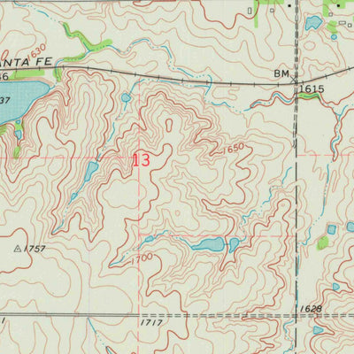United States Geological Survey Little River, KS (1970, 24000-Scale) digital map