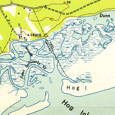 United States Geological Survey Little River, SC-NC (1953, 24000-Scale) digital map