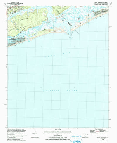 United States Geological Survey Little River, SC-NC (1990, 24000-Scale) digital map