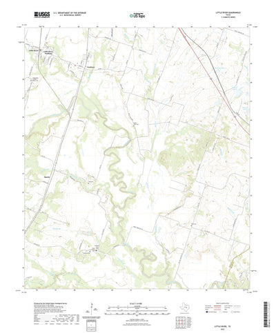 United States Geological Survey Little River, TX (2022, 24000-Scale) digital map