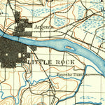 United States Geological Survey Little Rock, AR (1891, 125000-Scale) digital map