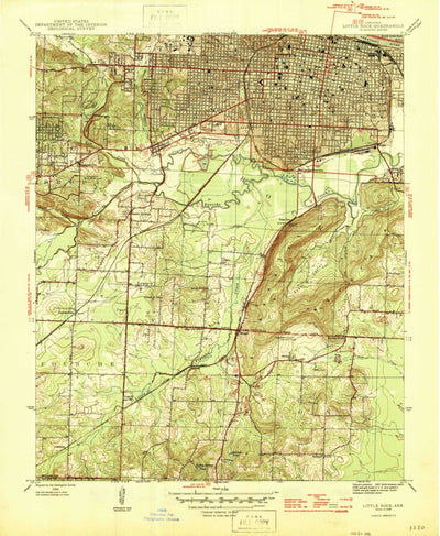 United States Geological Survey Little Rock, AR (1944, 31680-Scale) digital map