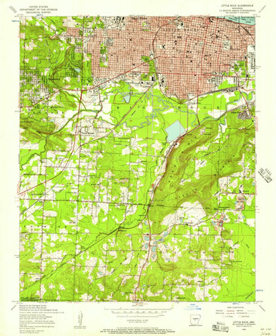 United States Geological Survey Little Rock, AR (1954, 24000-Scale) digital map
