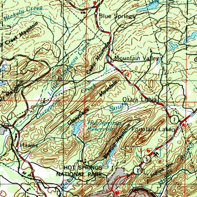 United States Geological Survey Little Rock, AR (1955, 250000-Scale) digital map