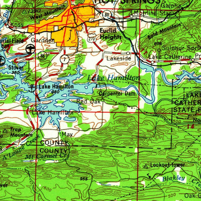 United States Geological Survey Little Rock, AR (1964, 250000-Scale) digital map