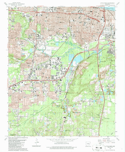 United States Geological Survey Little Rock, AR (1986, 24000-Scale) digital map