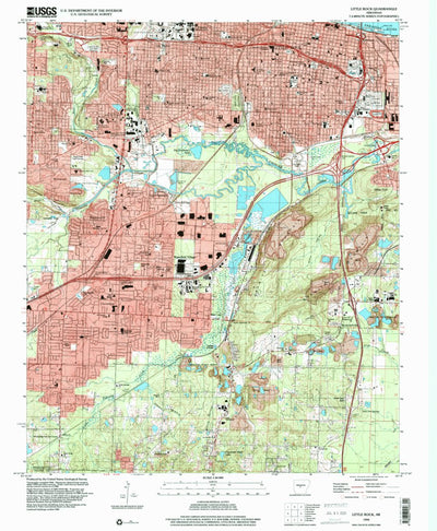 United States Geological Survey Little Rock, AR (1994, 24000-Scale) digital map