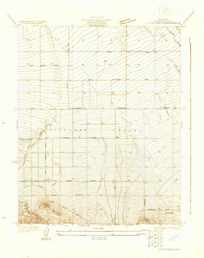United States Geological Survey Little Rock, CA (1930, 24000-Scale) digital map