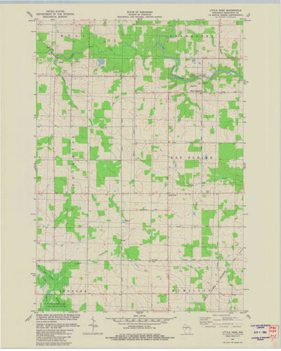 United States Geological Survey Little Rose, WI (1981, 24000-Scale) digital map