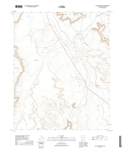 United States Geological Survey Little Round Rock, AZ (2018, 24000-Scale) digital map