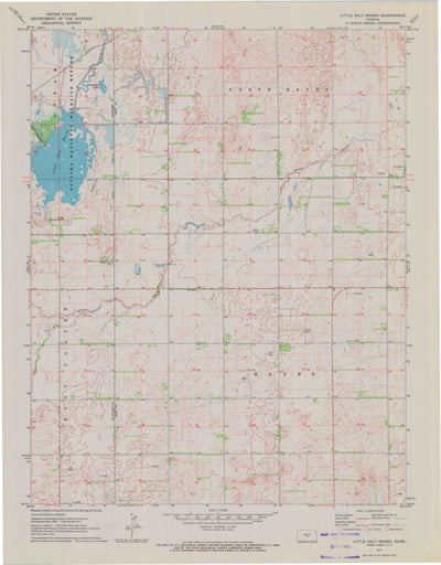 United States Geological Survey Little Salt Marsh, KS (1971, 24000-Scale) digital map