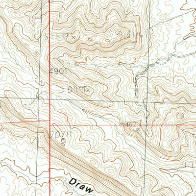 United States Geological Survey Little Sand Draw, WY (1985, 24000-Scale) digital map