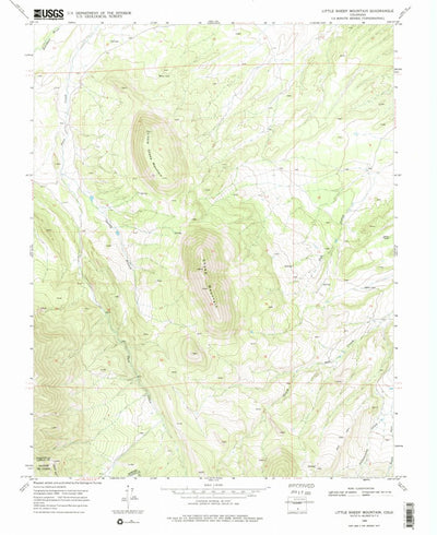 United States Geological Survey Little Sheep Mountain, CO (1969, 24000-Scale) digital map