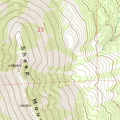 United States Geological Survey Little Sheep Mountain, CO (1969, 24000-Scale) digital map