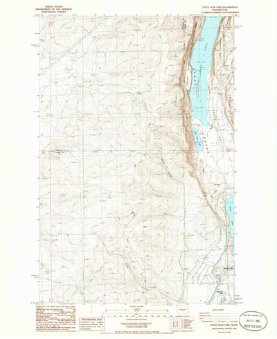 United States Geological Survey Little Soap Lake, WA (1986, 24000-Scale) digital map