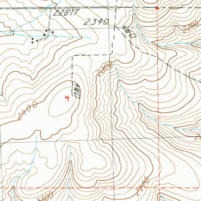 United States Geological Survey Little Soap Lake, WA (1986, 24000-Scale) digital map