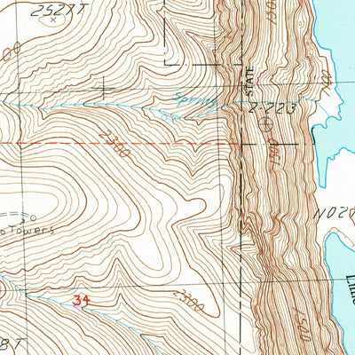 United States Geological Survey Little Soap Lake, WA (1986, 24000-Scale) digital map