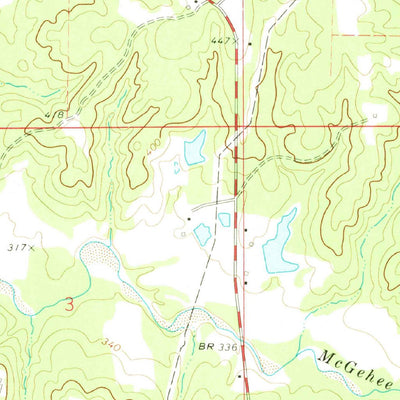 United States Geological Survey Little Springs, MS (1972, 24000-Scale) digital map