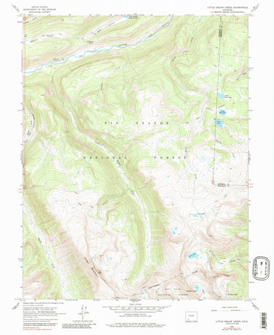 United States Geological Survey Little Squaw Creek, CO (1964, 24000-Scale) digital map