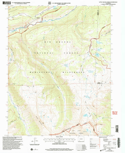 United States Geological Survey Little Squaw Creek, CO (2001, 24000-Scale) digital map
