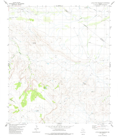 United States Geological Survey Little Star Mountain, TX (1980, 24000-Scale) digital map
