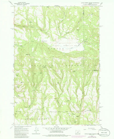 United States Geological Survey Little Summit Prairie, OR (1966, 24000-Scale) digital map