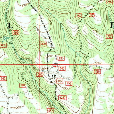 United States Geological Survey Little Summit Prairie, OR (1992, 24000-Scale) digital map