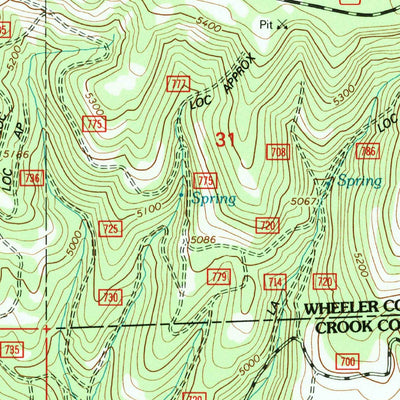United States Geological Survey Little Summit Prairie, OR (1992, 24000-Scale) digital map