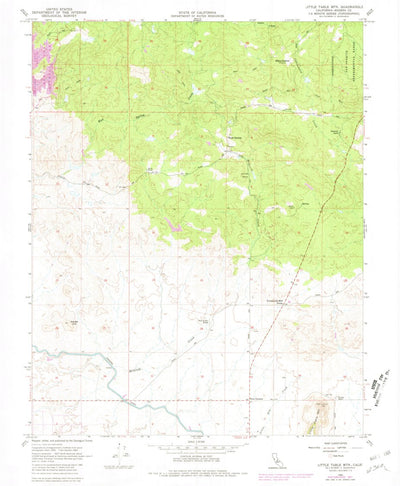 United States Geological Survey Little Table Mountain, CA (1962, 24000-Scale) digital map