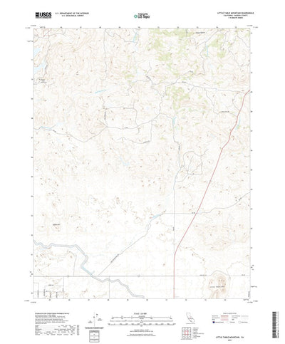 United States Geological Survey Little Table Mountain, CA (2021, 24000-Scale) digital map