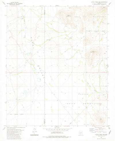 United States Geological Survey Little Table Top, AZ (1981, 24000-Scale) digital map
