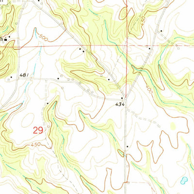 United States Geological Survey Little Texas, AL (1971, 24000-Scale) digital map