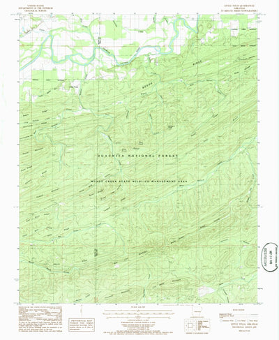 United States Geological Survey Little Texas, AR (1985, 24000-Scale) digital map