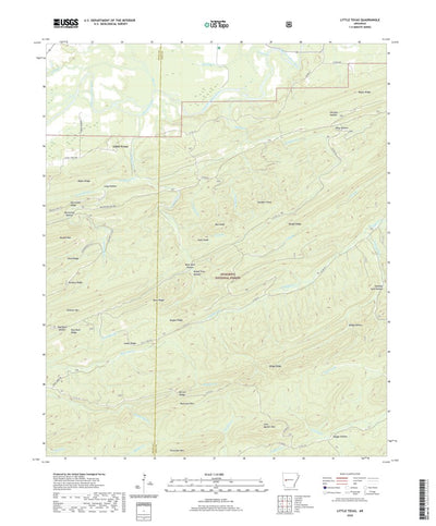 United States Geological Survey Little Texas, AR (2020, 24000-Scale) digital map