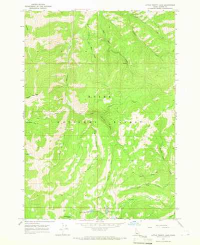 United States Geological Survey Little Trinity Lake, ID (1964, 24000-Scale) digital map