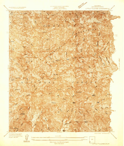 United States Geological Survey Little Tujunga, CA (1934, 24000-Scale) digital map