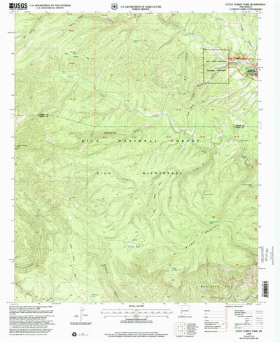 United States Geological Survey Little Turkey Park, NM (1999, 24000-Scale) digital map