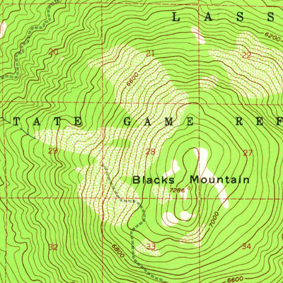 United States Geological Survey Little Valley, CA (1957, 62500-Scale) digital map
