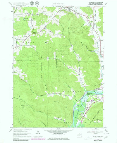 United States Geological Survey Little Valley, NY (1962, 24000-Scale) digital map