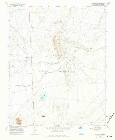 United States Geological Survey Little Water, NM (1966, 24000-Scale) digital map