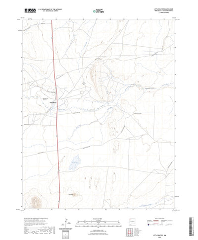 United States Geological Survey Little Water, NM (2023, 24000-Scale) digital map