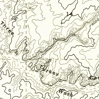United States Geological Survey Little White House Ruins, AZ (1955, 24000-Scale) digital map