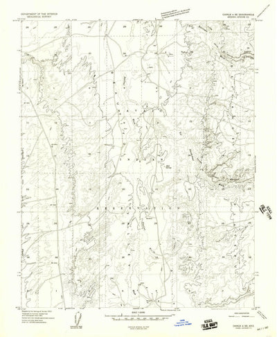 United States Geological Survey Little White House Ruins, AZ (1955, 24000-Scale) digital map