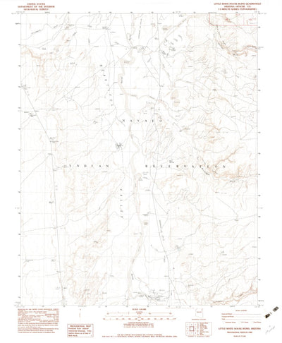 United States Geological Survey Little White House Ruins, AZ (1982, 24000-Scale) digital map