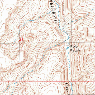 United States Geological Survey Little Whitehorse Creek, OR (1981, 24000-Scale) digital map