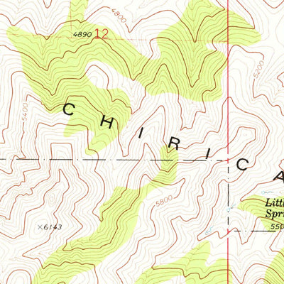 United States Geological Survey Little Wood Canyon, AZ (1974, 24000-Scale) digital map